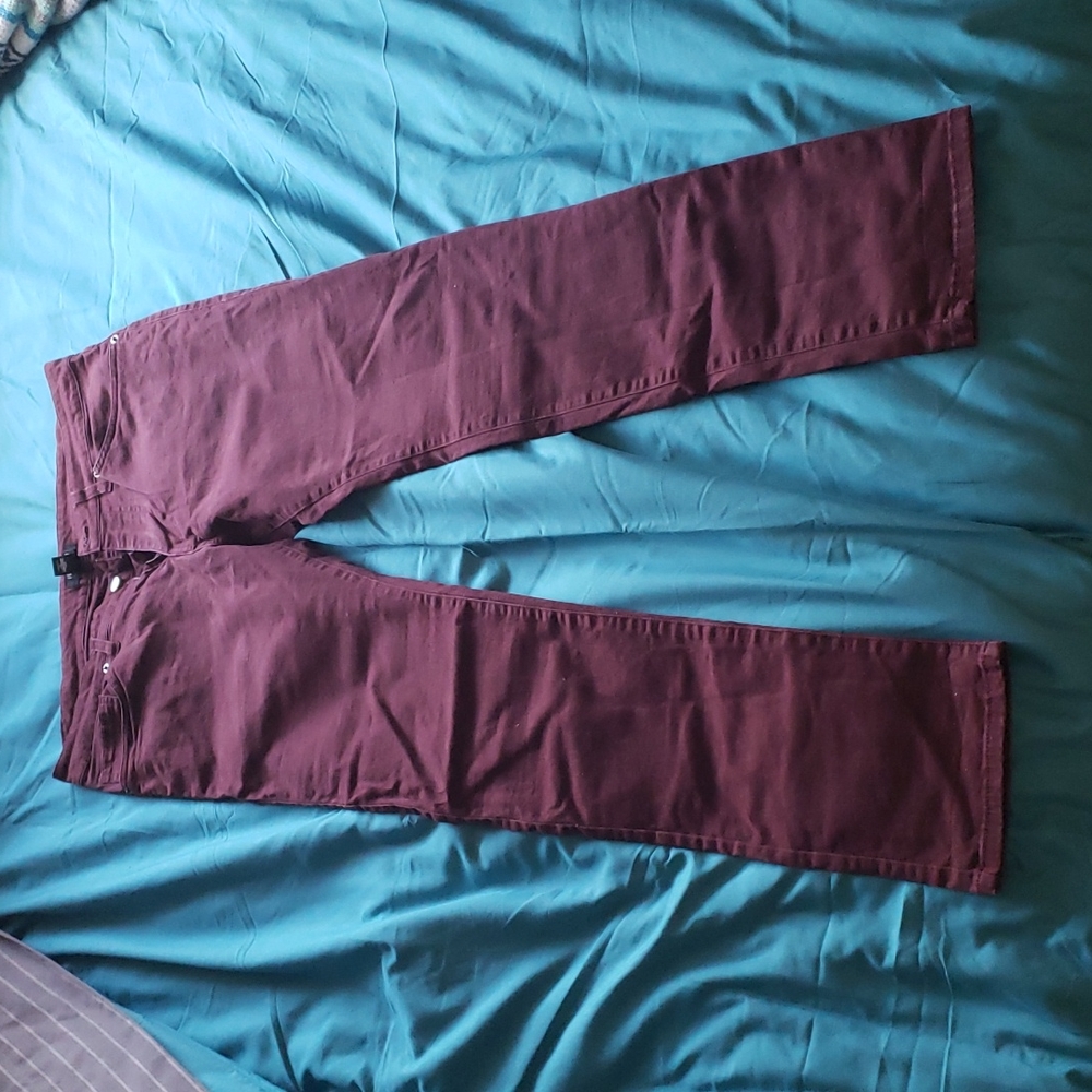 Forever 21 Burgundy Skinny Jean's Size 30